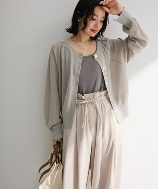 Green Parks 【しのばせカーデ】ポケッタブルＵＶカットニットカーディガン