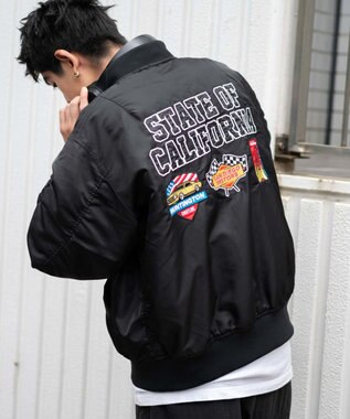 WEGO 【ユニセックス着用ITEM】パテッドワッペンMA－1 ブラック