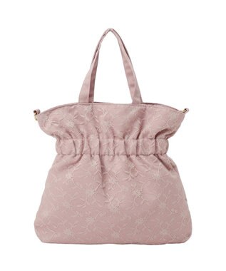 Maison de FLEUR イースターローズリボン2Wayトートバッグ Light Pink