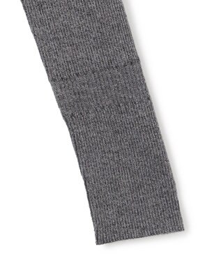 ICB 【洗える】エクストラファインメリノ Vネックプルオーバー グレーラメ系