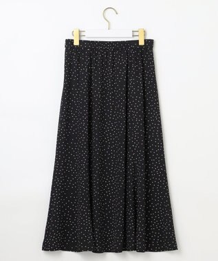 ANY SIS 【洗える】マーメイド フレアスカート ブラックドット