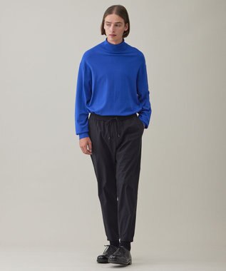 UNFILO MENS スタイリッシュ タートルネック ニット オリエンタル ブルー