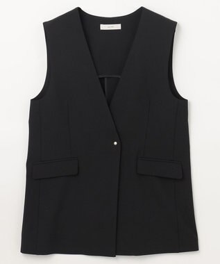 ANY 【セットアップ可能/ストレッチ】イージーケアジレ ブラック