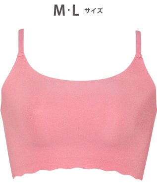 WACOAL 【GOCOCi ゴコチ】 ノンワイヤー ハーフトップ 伸びのよい素材を使用 ムレにくく快適 フラット仕上げ ホックなし ブラトップ レディース CGG220 /ワコール ロマンピンク