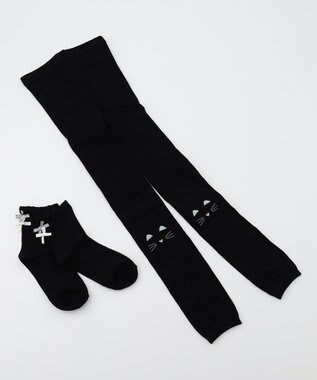 ANY KIDS レギンス＆ソックスセット ブラック