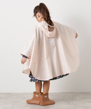 MOONBAT 【ポーチ付き】ポールアンドジョー キッズレインポンチョ ピーチ