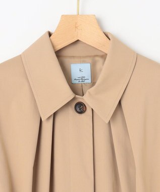 組曲 L 【WEB限定】ライトトレンチ ステンカラーコート ベージュ系