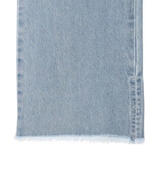 earth music&ecology フロントポケットフレアデニム Light Indigo