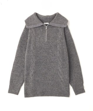 CRAFT STANDARD BOUTIQUE ハーフジップローゲージニットチュニック