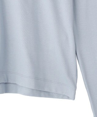 CRAFT STANDARD BOUTIQUE ハイネックハーフボタンプルオーバー Light Blue