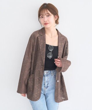 earth music&ecology レースシャツジャケット Ivory