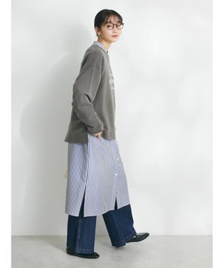 CRAFT STANDARD BOUTIQUE ミニ裏毛パウダー加工ＰＴ　Ｐ／Ｏ　Ｌ／Ｓ Charcoal Gray