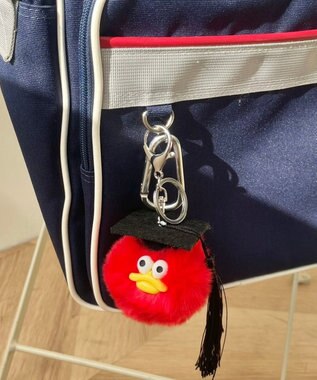 WEGO 卒業おめおめモンスターぬいぐるみキーホルダー レッド