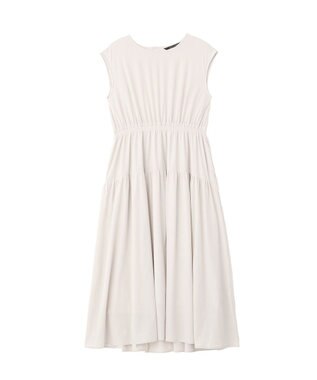 YECCA VECCA 【UVカット/接触冷感/遮熱】ギャザーロングワンピース Light Beige