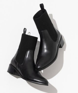 ニットコンビブーツ