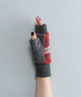 ORuKuBET タンチェックフィンガーレスグローブ(WOMEN) レッド