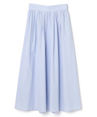 uncrave カラータイプライター フレアスカート サックス