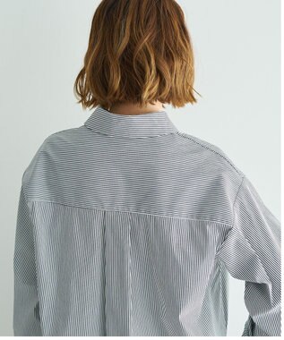 YECCA VECCA スカーフデザインアシメシャツ Stripe