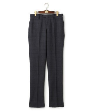 J.PRESS MEN トリートメントウール ストレッチサキソニーチェック スラックス グレー系3
