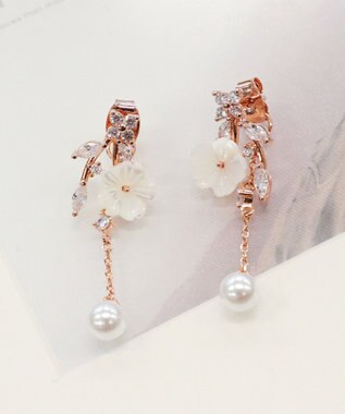 Tiaclasse 【金属アレルギー対応】 シアーフラワードロップピアス