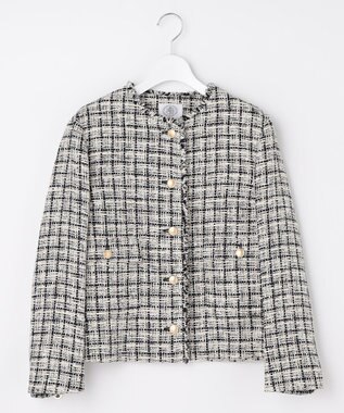 J.PRESS LADIES L ファニーツイード ジャケット ベージュ系