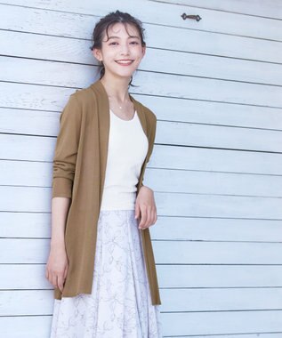 Tiaclasse 【洗える】カップ付きタンクトップ＆キャミソール タンクトップ：オフホワイト