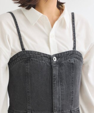 Green Parks ・ＳＵＧＡＲ　ＳＰＯＯＮ　デニムオールインワン Black