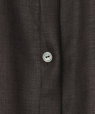 23区 【先行予約】リネンライクグロッシー バンドカラー ブラウス グレー系