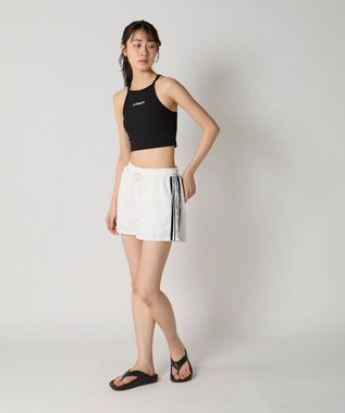 OP／FILA 【Kappa】リブ水着+インナー付きパンツ 2点セット ブラック×ホワイト