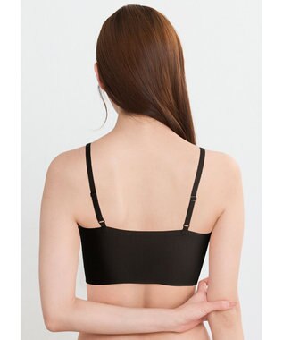 WACOAL 【GOCOCi ゴコチ】 ノンワイヤーブラ ハーフトップ ベタつきにくく乾きやすい 通気性がよい 立体的なバストシルエット ブラトップ レディース CGG271 /ワコール ブラック