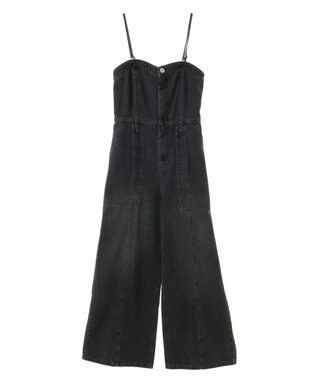 Green Parks ・ＳＵＧＡＲ　ＳＰＯＯＮ　デニムオールインワン Black