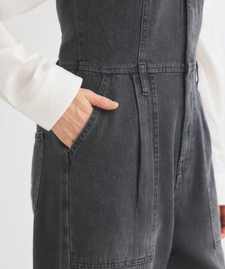 Green Parks ・ＳＵＧＡＲ　ＳＰＯＯＮ　デニムオールインワン Black