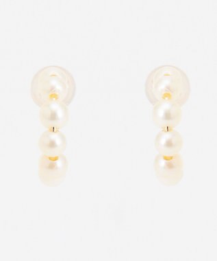 WEB限定】FRILL PEARL PIERCED EARRINGS K10 淡水パール ピアス