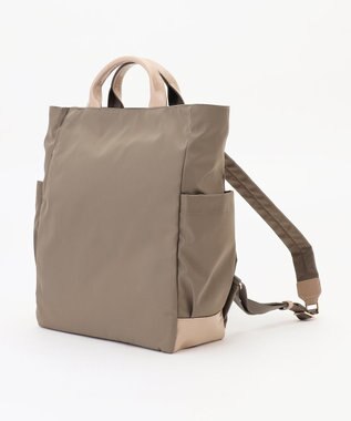 LA BAGAGERIE ツイルナイロン×エナメル リュックサック