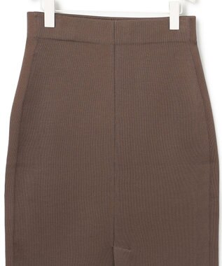 ICB 【洗える】シンセティックヤーンスムース ニットスカート モカ系