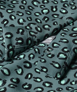 Paul Smith Horseshoe Leopard プリント ブラウス グレイッシュブルー