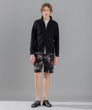 JOSEPH HOMME クールドッツストレッチ花柄 / BERMUDA ブラック系5