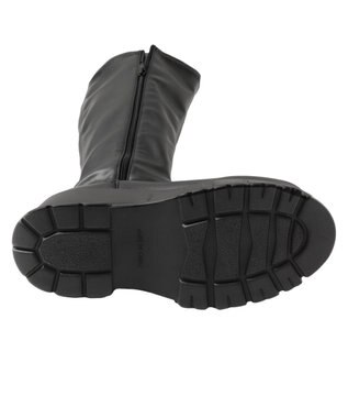 WEGO 厚底ボリュームロングブーツ ブラック