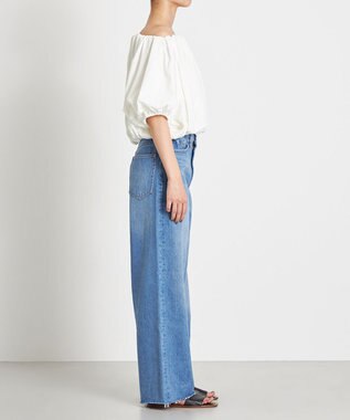 NAVE 【Nave 　洗える・接触冷感】クロップドジャージーブラウス アイボリー系