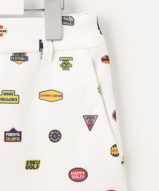 23区GOLF 【WOMEN】【吸水速乾】ステッカープリント スカート ホワイト系5