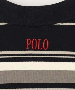 ANY 【POLO BCS別注】マルチカラー短丈ポロシャツ ブラックボーダー