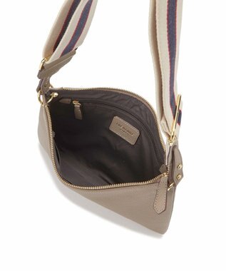 TOPKAPI 【TREASURE TOPKAPI】ストライプベルト・レザー2wayショルダーバッグ グレージュ