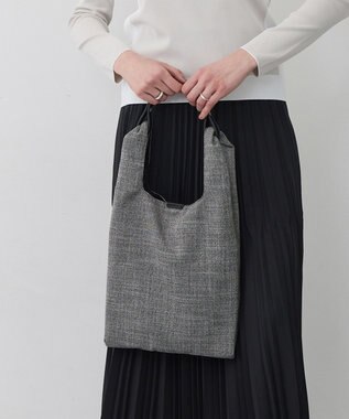 ICB 【新色追加・WEB限定カラーあり】2WAYエコバッグ ブラック×オフホワイトミックス系