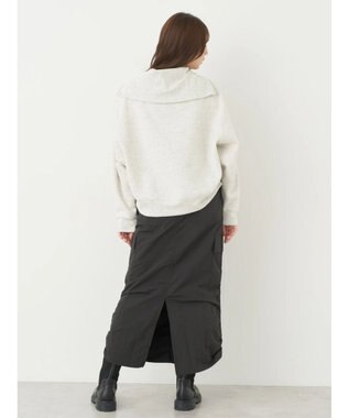 earth music&ecology ハーフＺＩＰ裏起毛プルオーバー Oatmeal