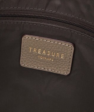 TOPKAPI 【TREASURE TOPKAPI】ストライプベルト・レザー2wayショルダーバッグ グレージュ