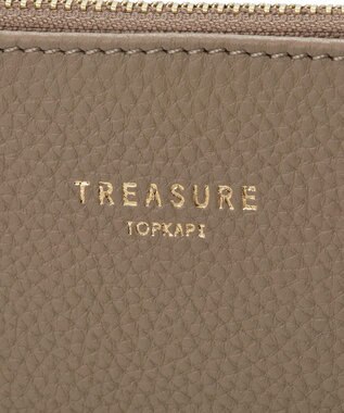 TOPKAPI 【TREASURE TOPKAPI】ストライプベルト・レザー2wayショルダーバッグ グレージュ