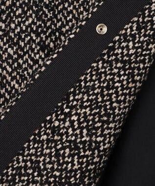 自由区 MANTECOツイード コクーンシルエットコート ベージュ系8