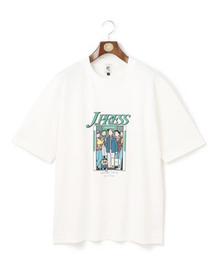J.PRESS MEN 【AaronChang】【UNISEX】プリント Tシャツ ホワイト系