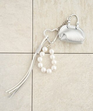 YECCA VECCA バッグパールチャーム Silver