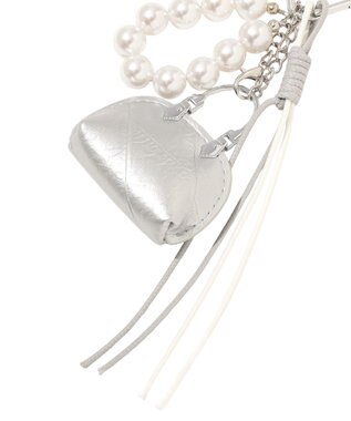 YECCA VECCA バッグパールチャーム Silver